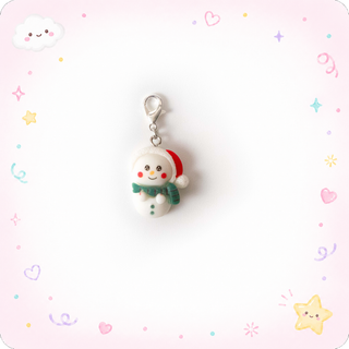 Sweet Snowman Charm Badge Reel Add-on