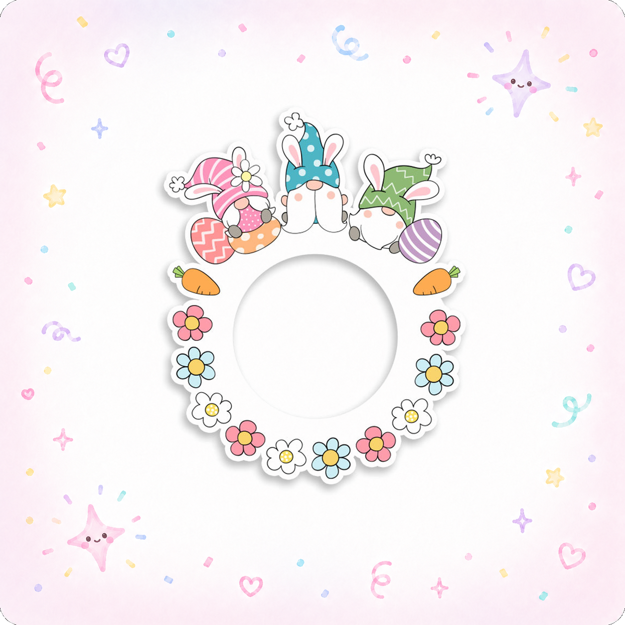 Easter Gnomies Swapfinity Swapper Frame - - Topperswap