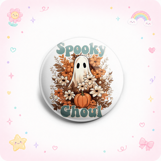Spooky Ghoul Flowers and Pumpkins Topper
