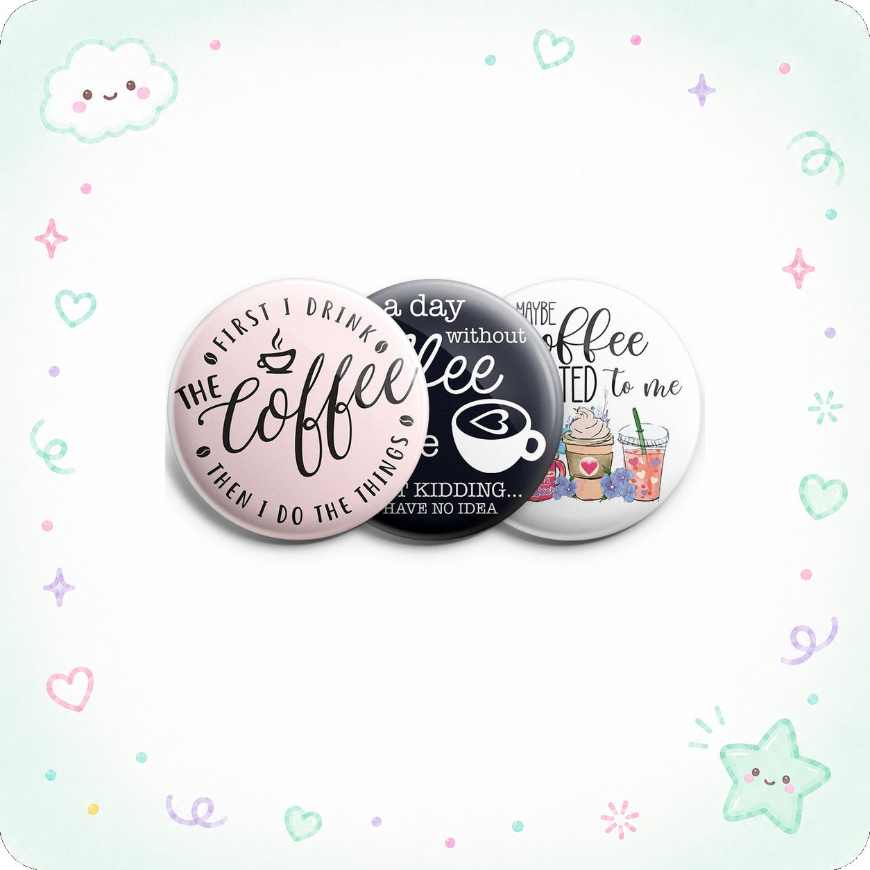 Pretty Coffee 3-Pack (Save 5%) - - Topperswap