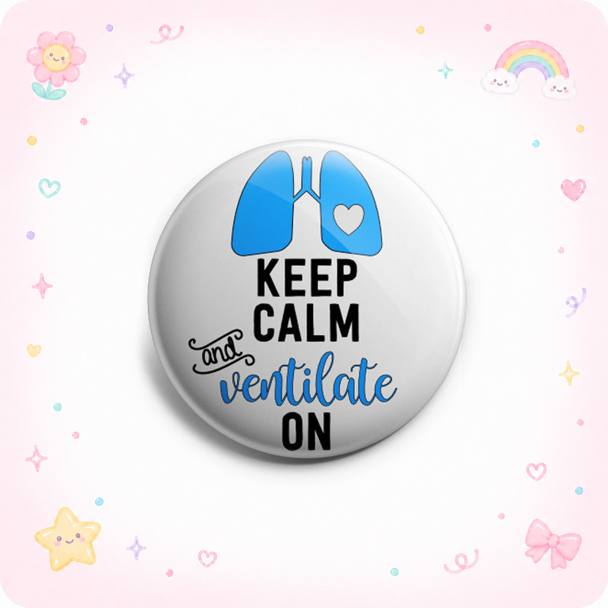 Keep Calm And Ventilate On Topper - - Topperswap