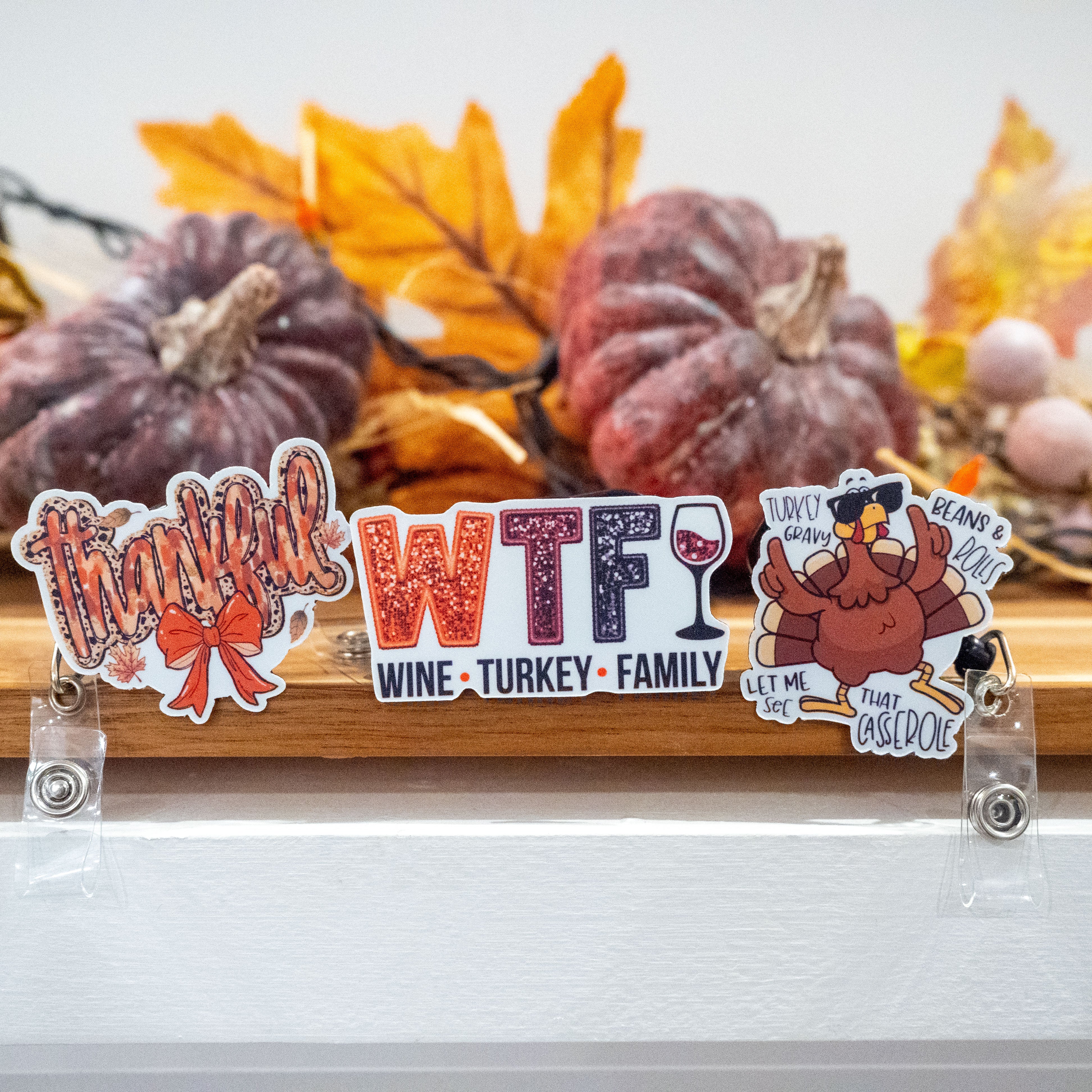 WTF: Wine, Turkey, Family Pop Topper - - Topperswap