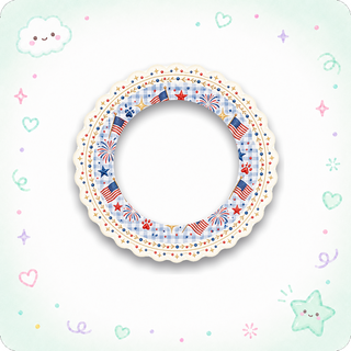 patriotic doodle dog Swapper Frame