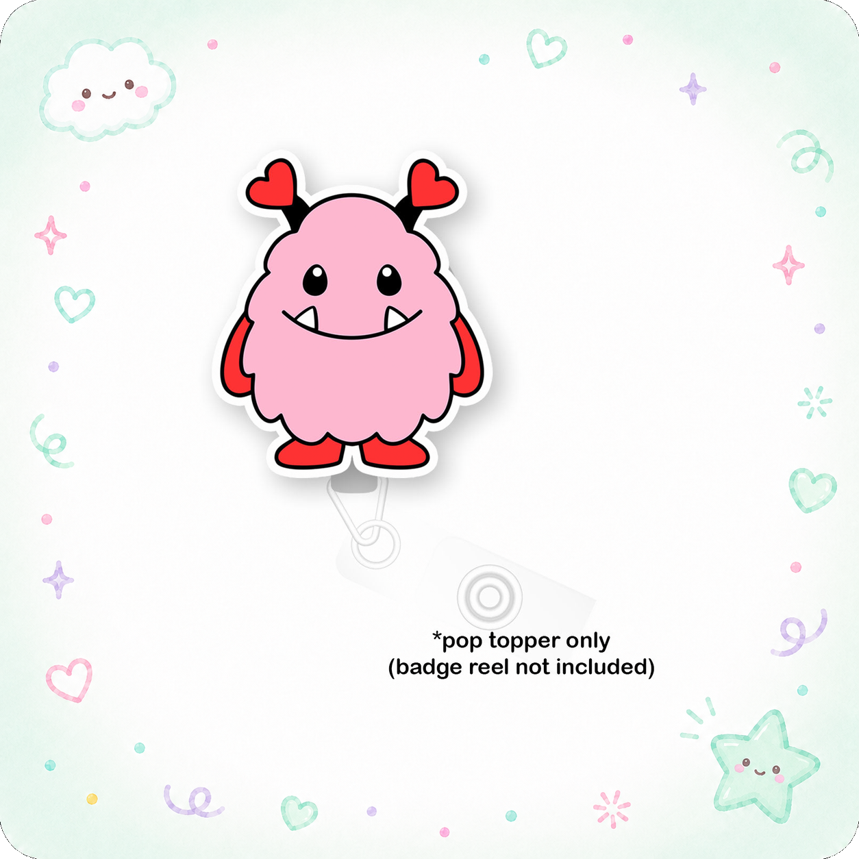 Monster Valentine Pop Topper - - Topperswap
