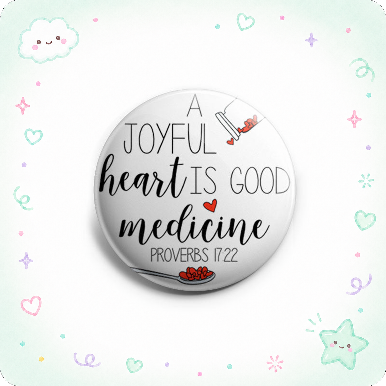 Proverbs 17:22 Topper - - Topperswap