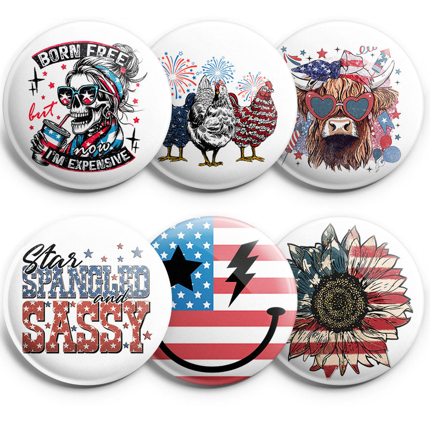 Patriotic Icons Topper 6-Pack (Save 15%) - - Topperswap