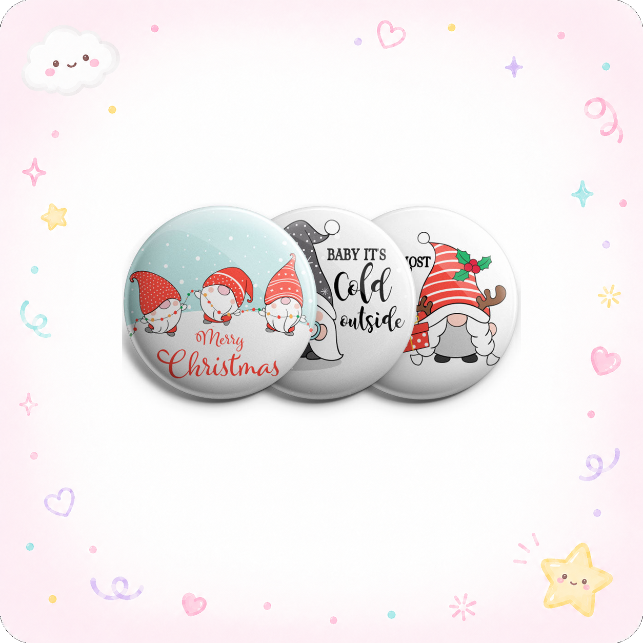 Christmas Gnome 3-Pack - (Save 5%) - - Topperswap