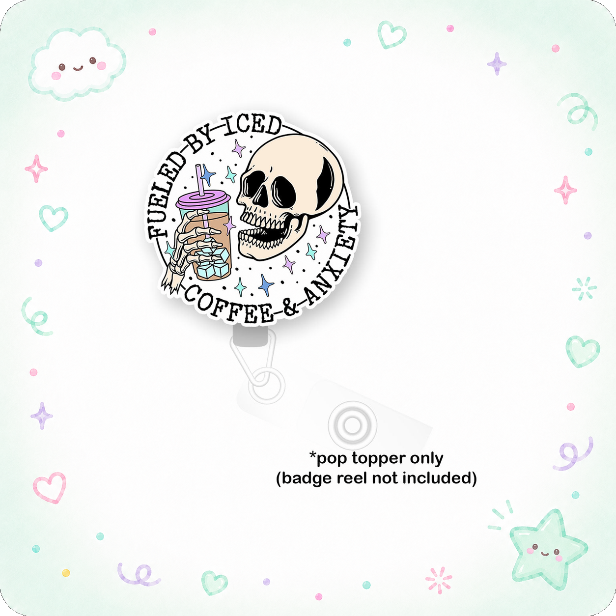 Fueled by Iced Coffee Pop Topper - - Topperswap