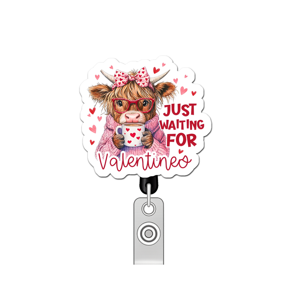 Valentine's Visionary Vibes Pop Topper Swapfinity Retractable ID Badge Reel - - Topperswap