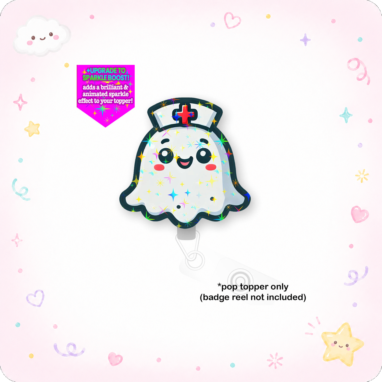 Nurse Ghost Pop Topper - - Topperswap