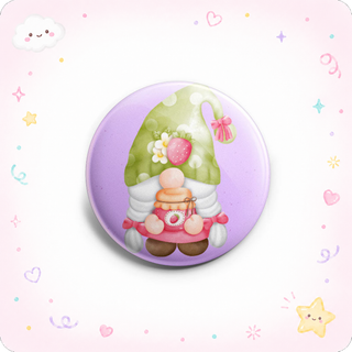 Sweet Strawberry Jam Gnome Topper