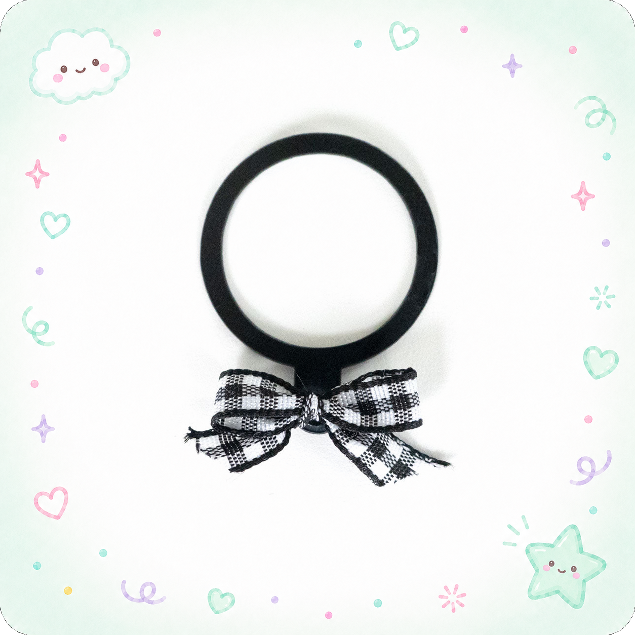 Buffalo Plaid Ribbon Embellishment Swapfinity Swapper Frame - - Topperswap