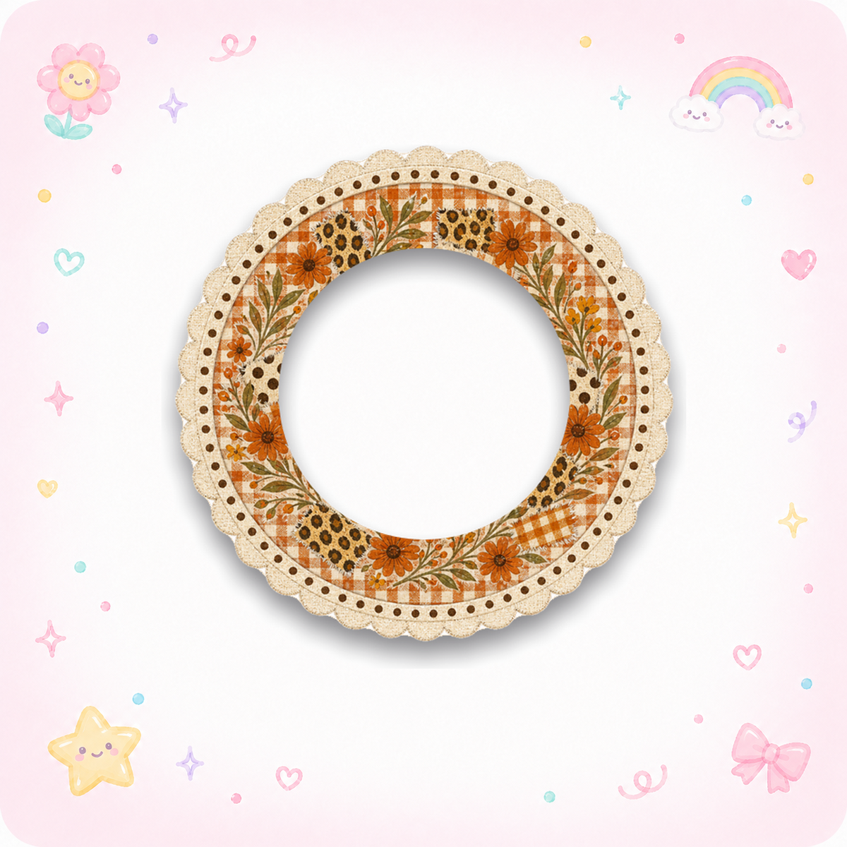 patterned fall typography Swapper Frame - - Topperswap