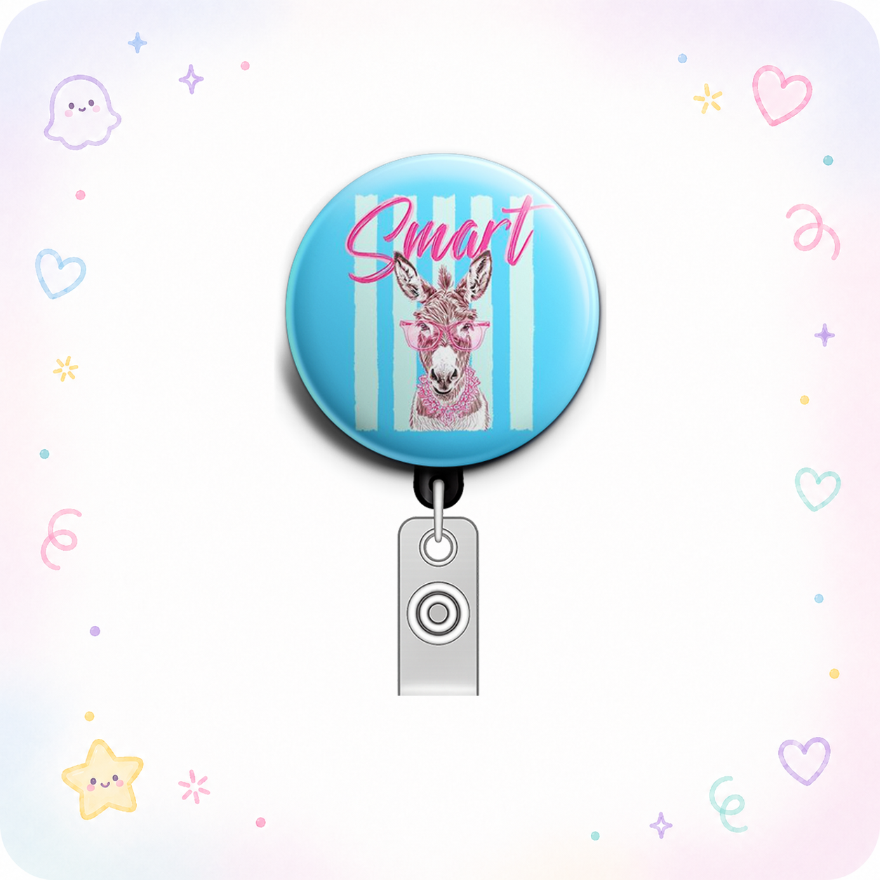 Smarty Pants Swapfinity Retractable ID Badge Reel - - Topperswap