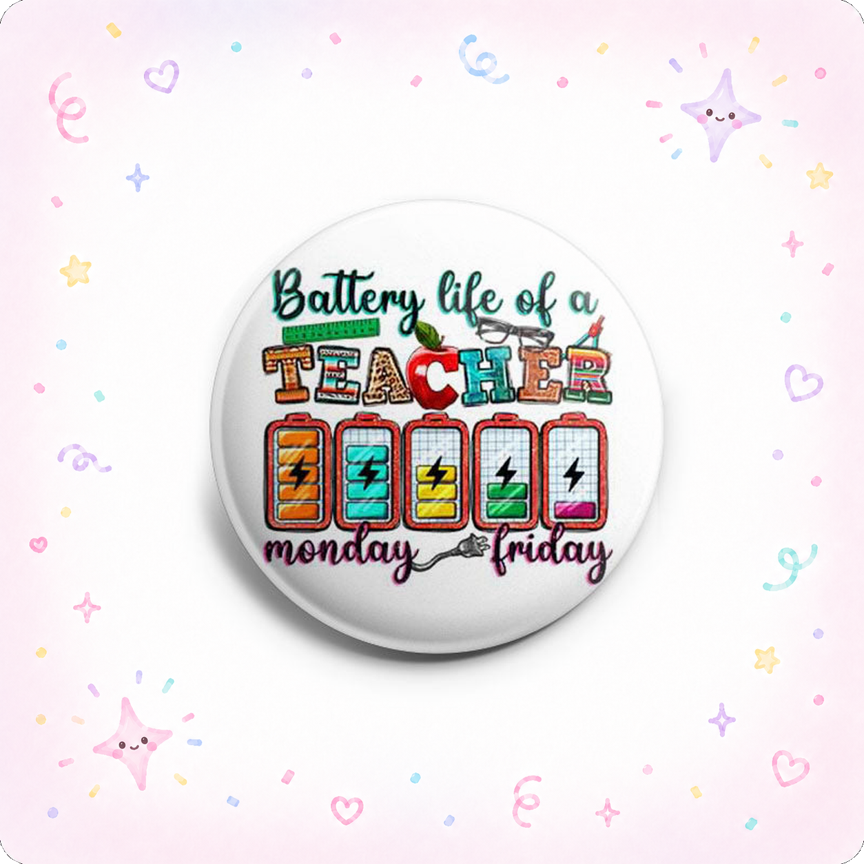 Teacher Battery Life Topper - - Topperswap