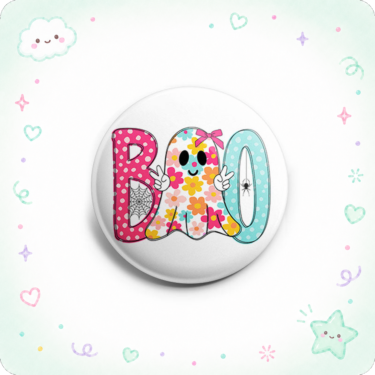 Groovy Flower Boo Topper - - Topperswap