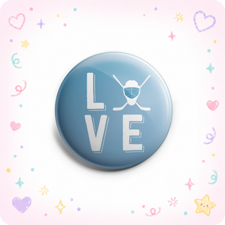 LOVE Hockey Emblem Topper