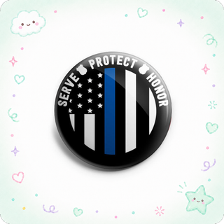 Serve Protect Honor Thin Blue Line Topper