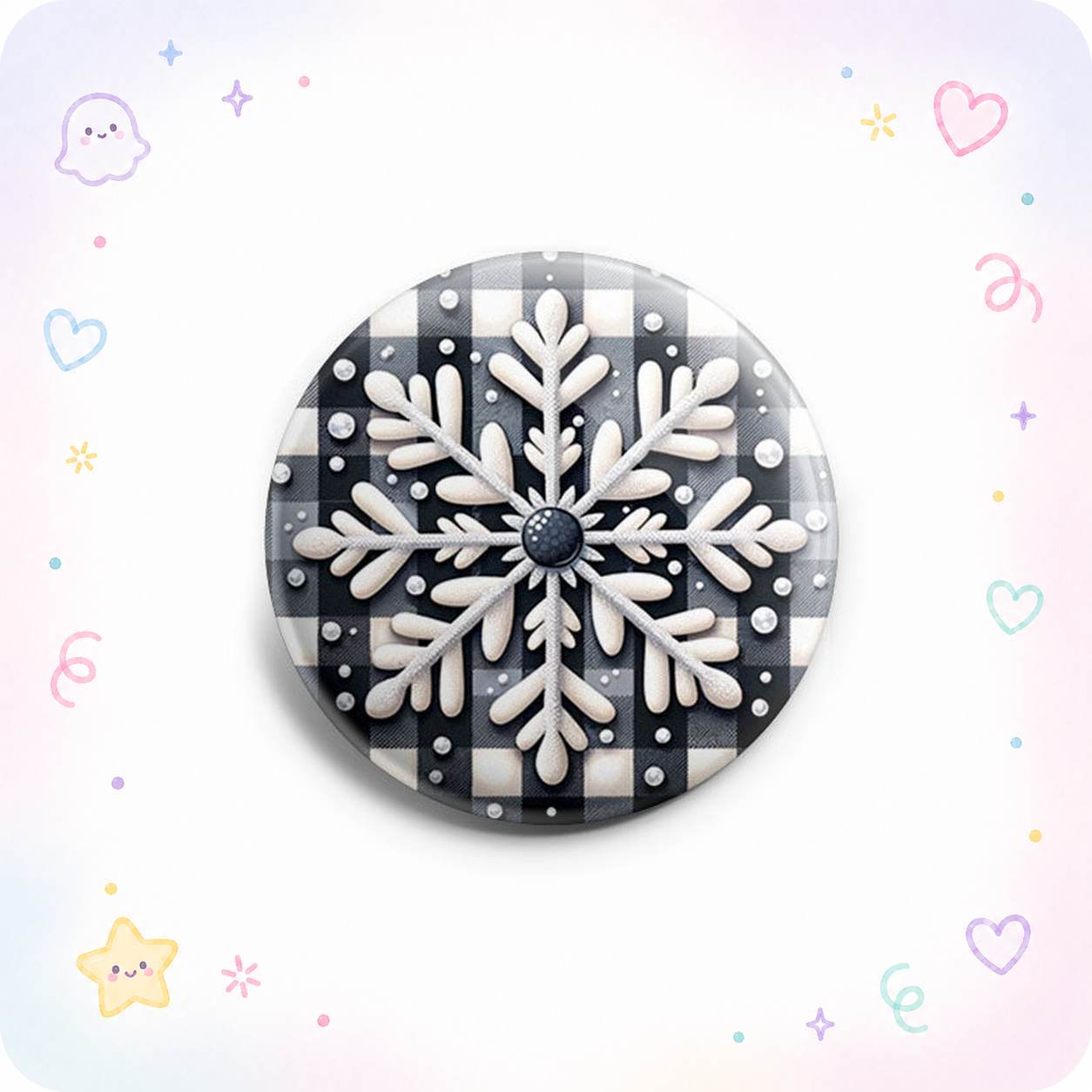 Snowflake Plaid Topper - - Topperswap