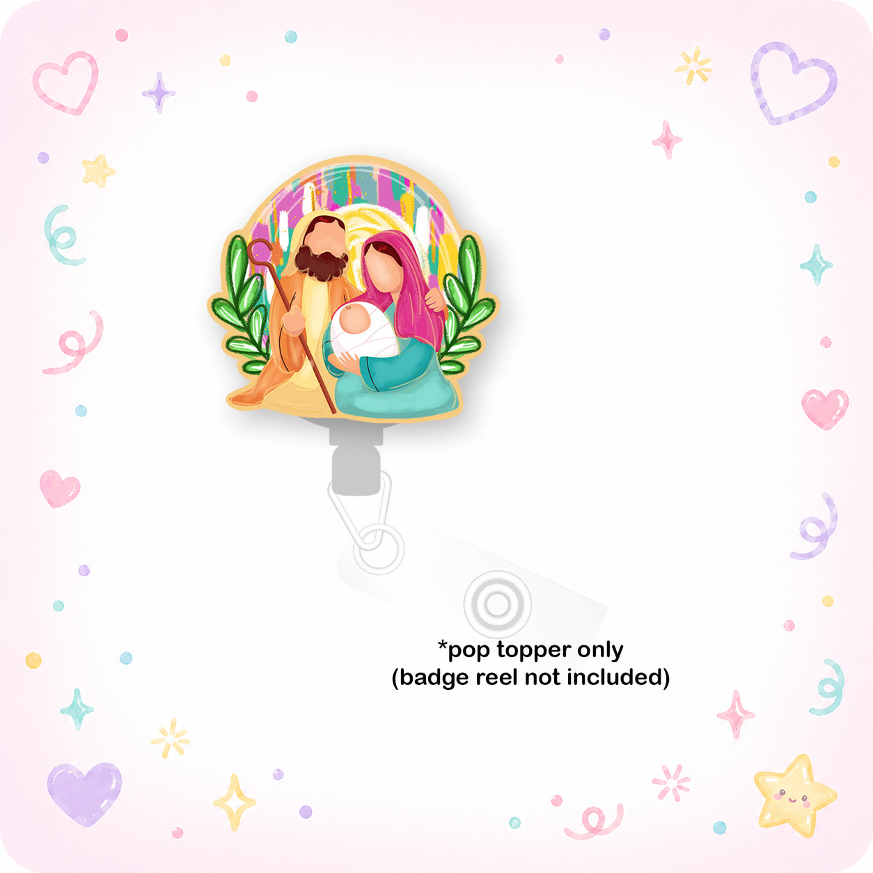 Holy Family Christmas Pop Topper - - Topperswap