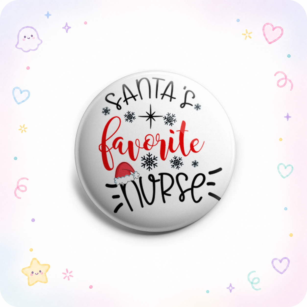 Santa's Favorite Nurse 2020 Topper - Vault - - Topperswap