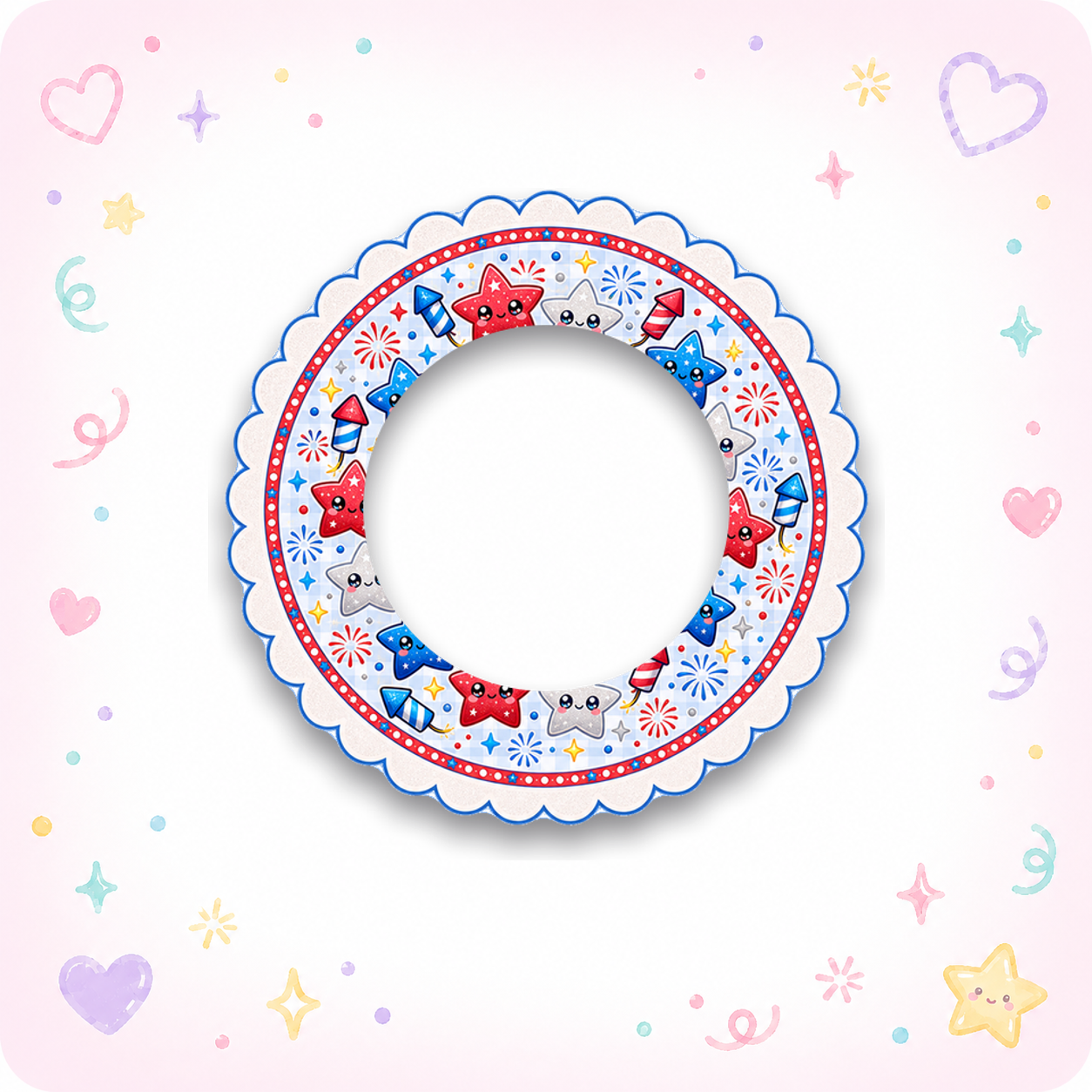 Matching Frame — Patriotic Stars - - Topperswap