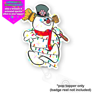 Frosty in Lights Pop Topper