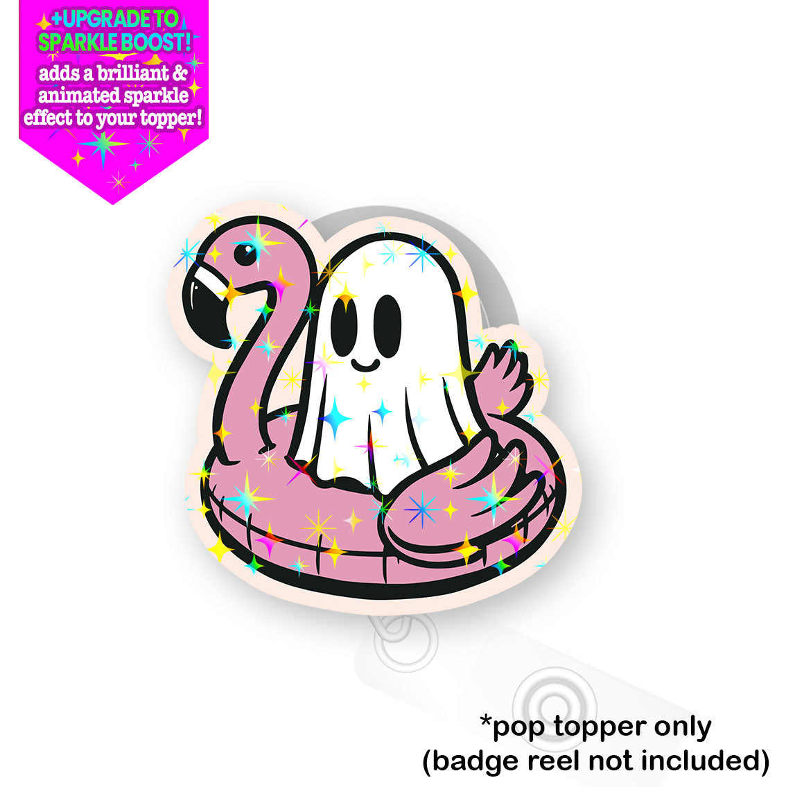 Ghost Halloween Pop Topper - - Topperswap