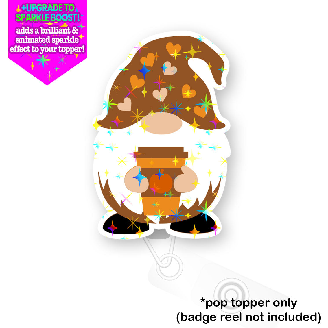 Pumpkin Spiced Latte Gnome Pop Topper - - Topperswap