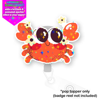 Cheerful Crab Pop Topper