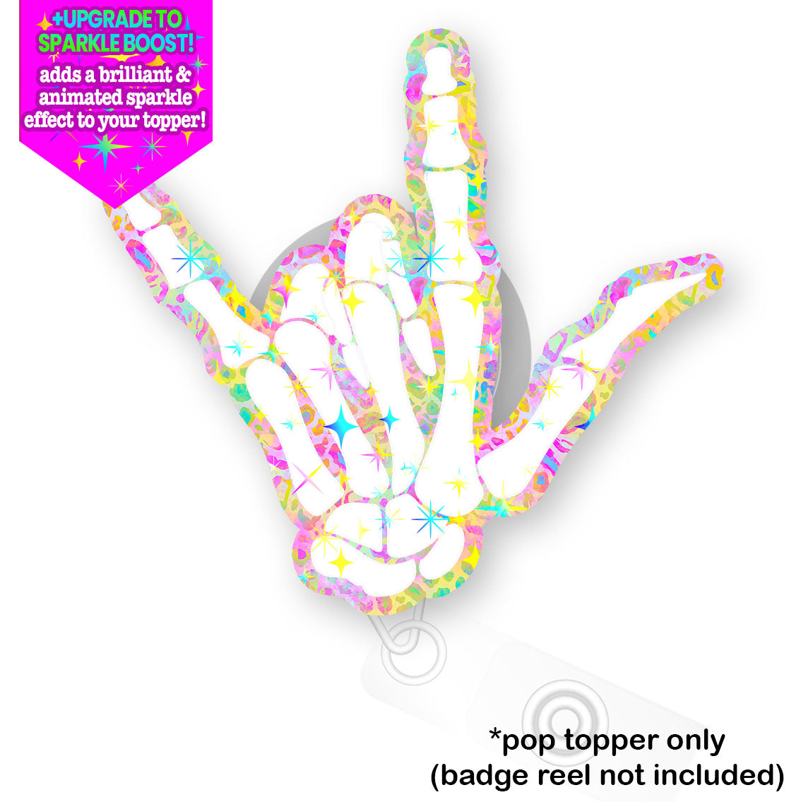 Radiant Hand Pop Topper - Flex - Make it Sparkle - Topperswap