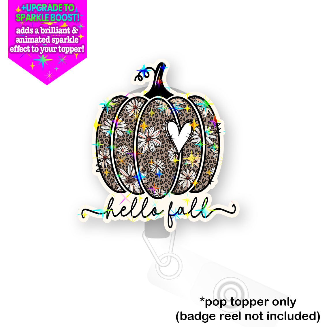 Leopard Pumpkin Pop Topper - - Topperswap