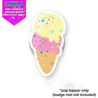 Double Scoop Delight Ice Cream Pop Topper