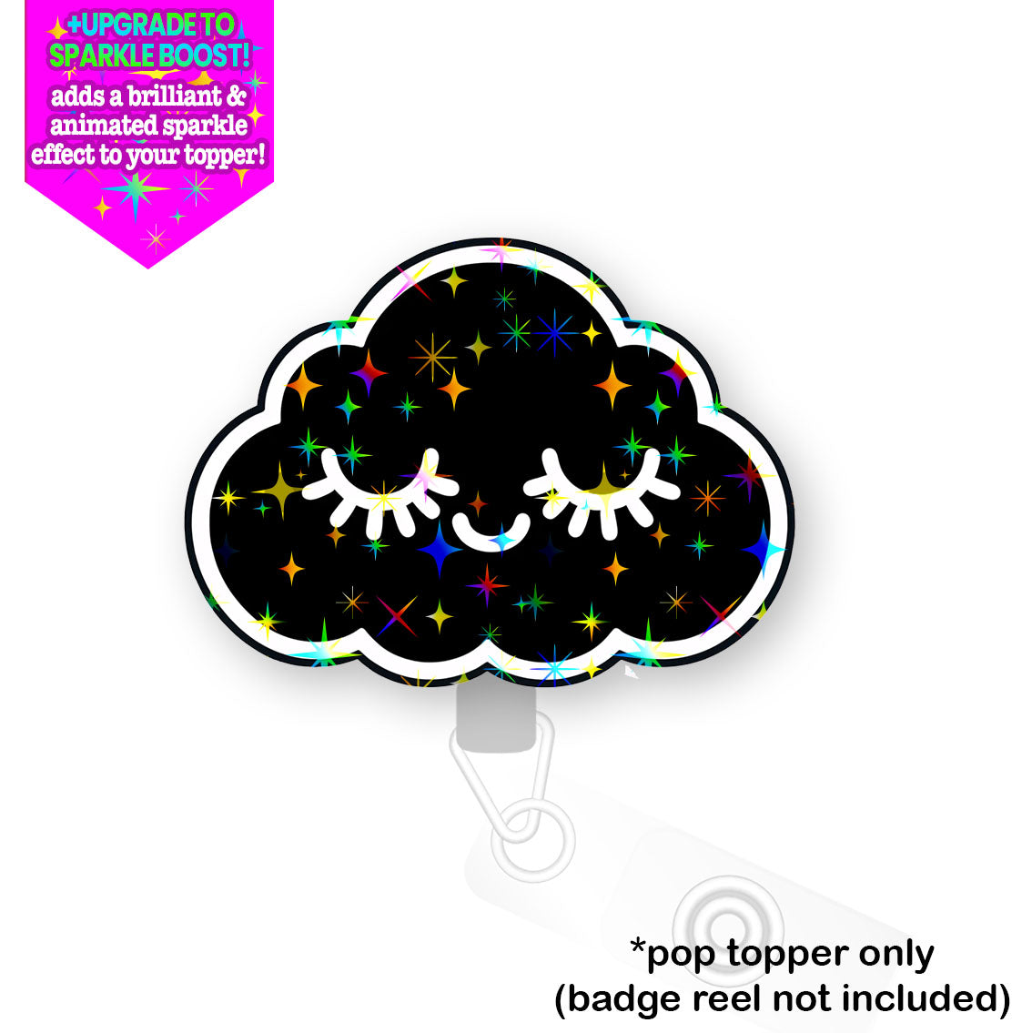 Black Cloud Pop Topper - Flex - Make it Sparkle - Topperswap