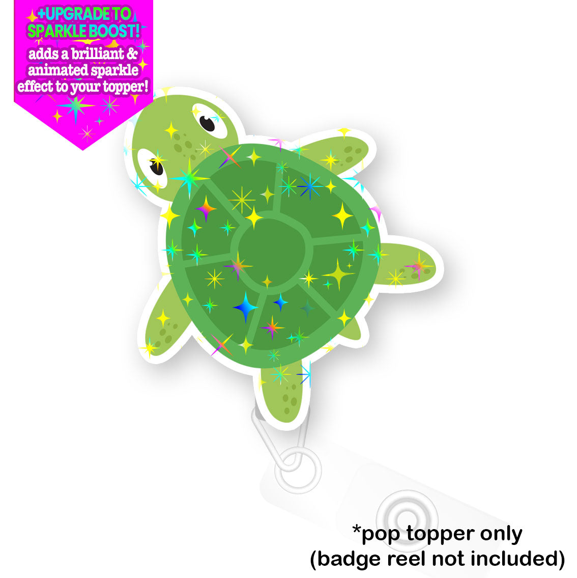 Serene Sea Turtle Pop Topper - - Topperswap