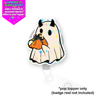 Pumpkin Treat Ghost Pop Topper