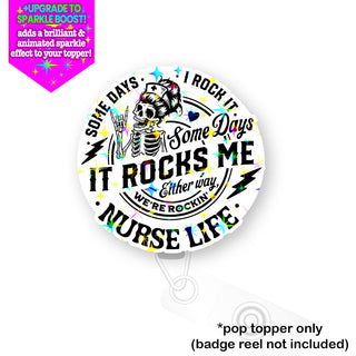 Rockin Nurse Life - Skeleton Pop Topper