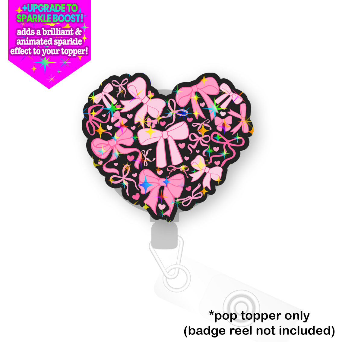 Bow-Tied Heart Pop Topper - - Topperswap
