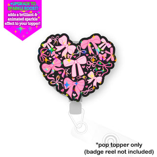 Bow-Tied Heart Pop Topper