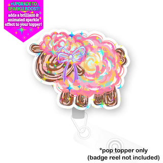 Pastel Swirl Sheep Pop Topper