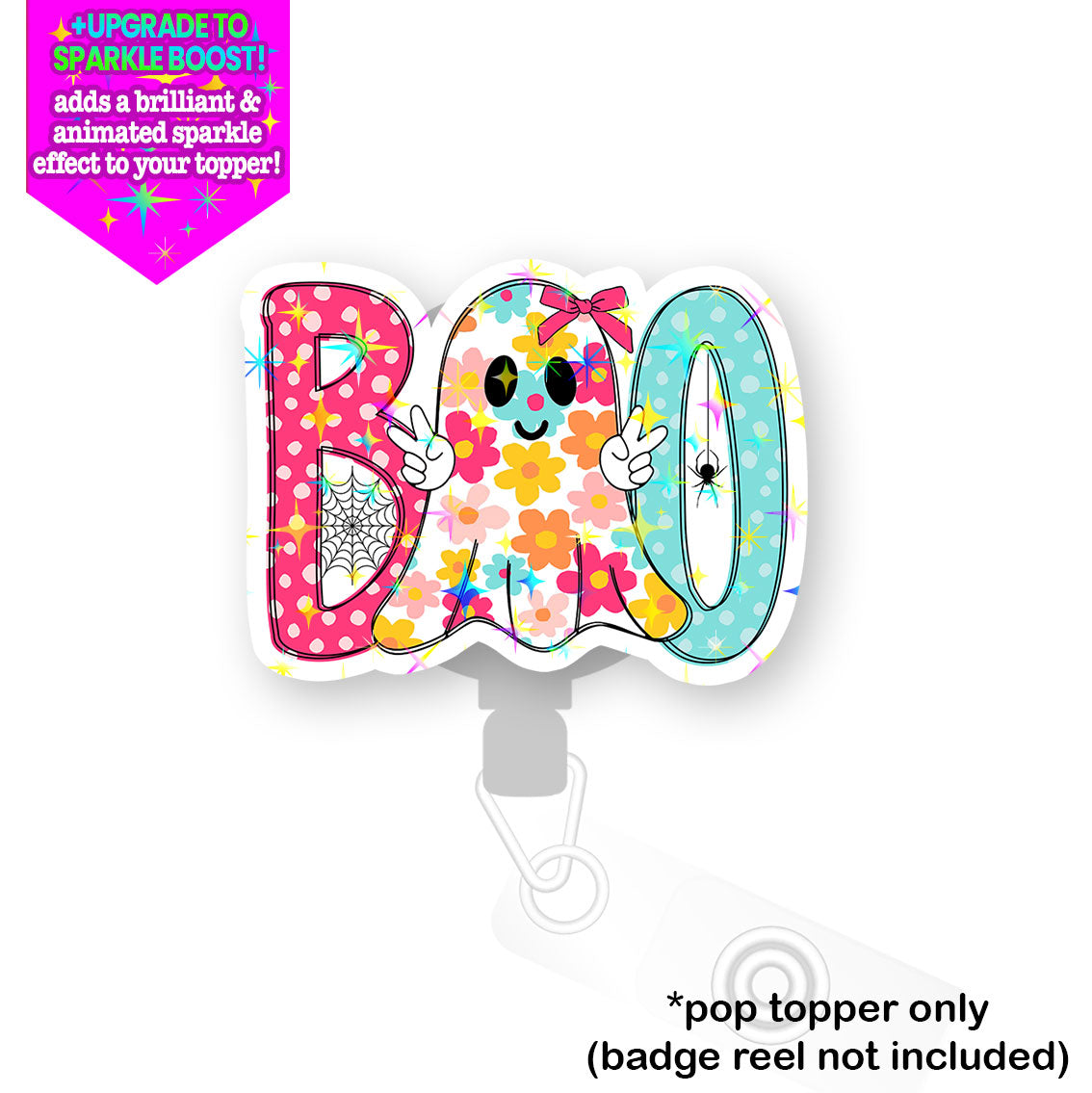 Groovy Flower Boo Pop Topper - - Topperswap