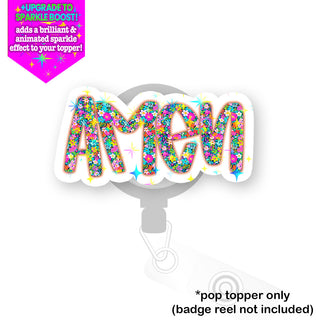 Floral Amen Pop Topper