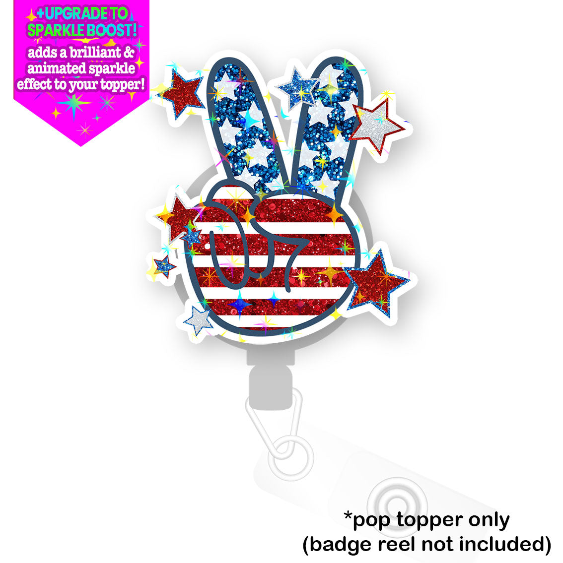 Peace Out, America Pop Topper - - Topperswap
