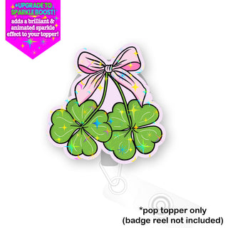 Shamrock Bow Pop Topper