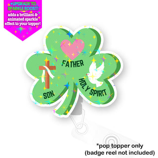 Holy Trinity Shamrock Pop Topper