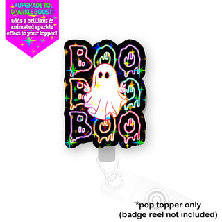 Neon Boo-tastic Ghost Pop Topper