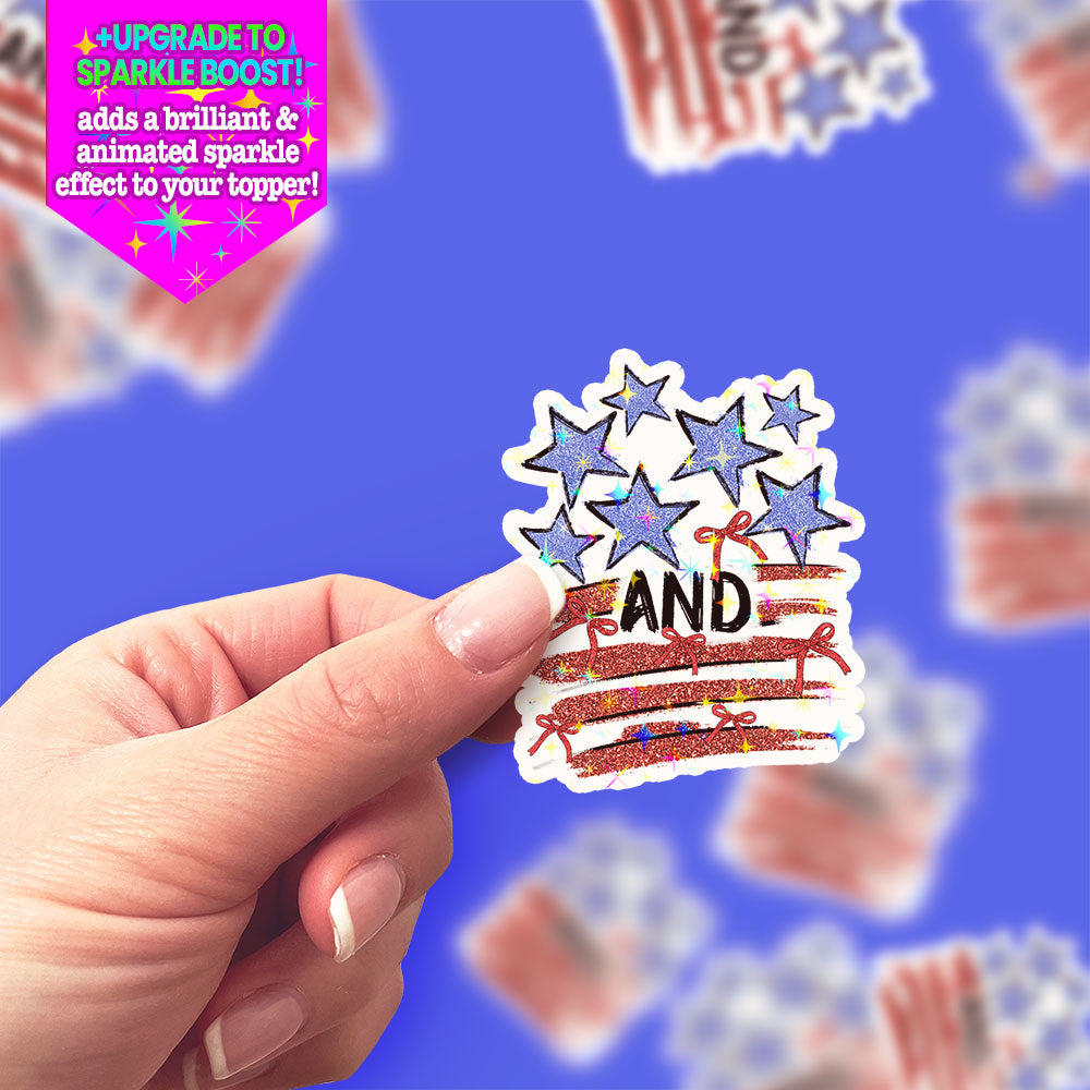 Stars & Bows Forever Sticker - Make it Sparkle - Topperswap