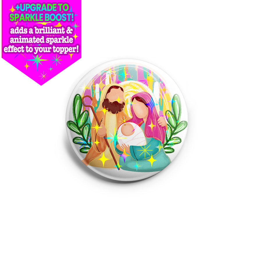 Holy Family Christmas Topper - - Topperswap