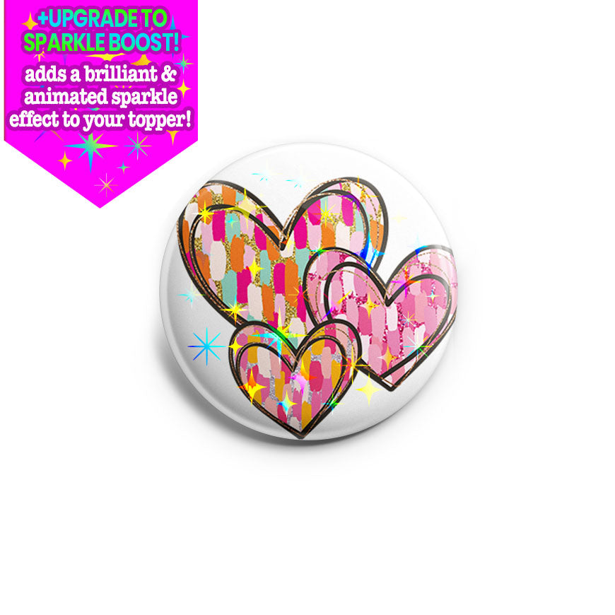 Heart Patchwork Trio Topper - - Topperswap