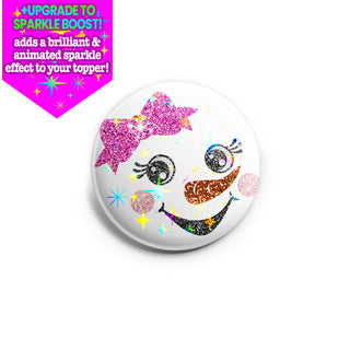 Snowgirl's Sparkling Smile Topper
